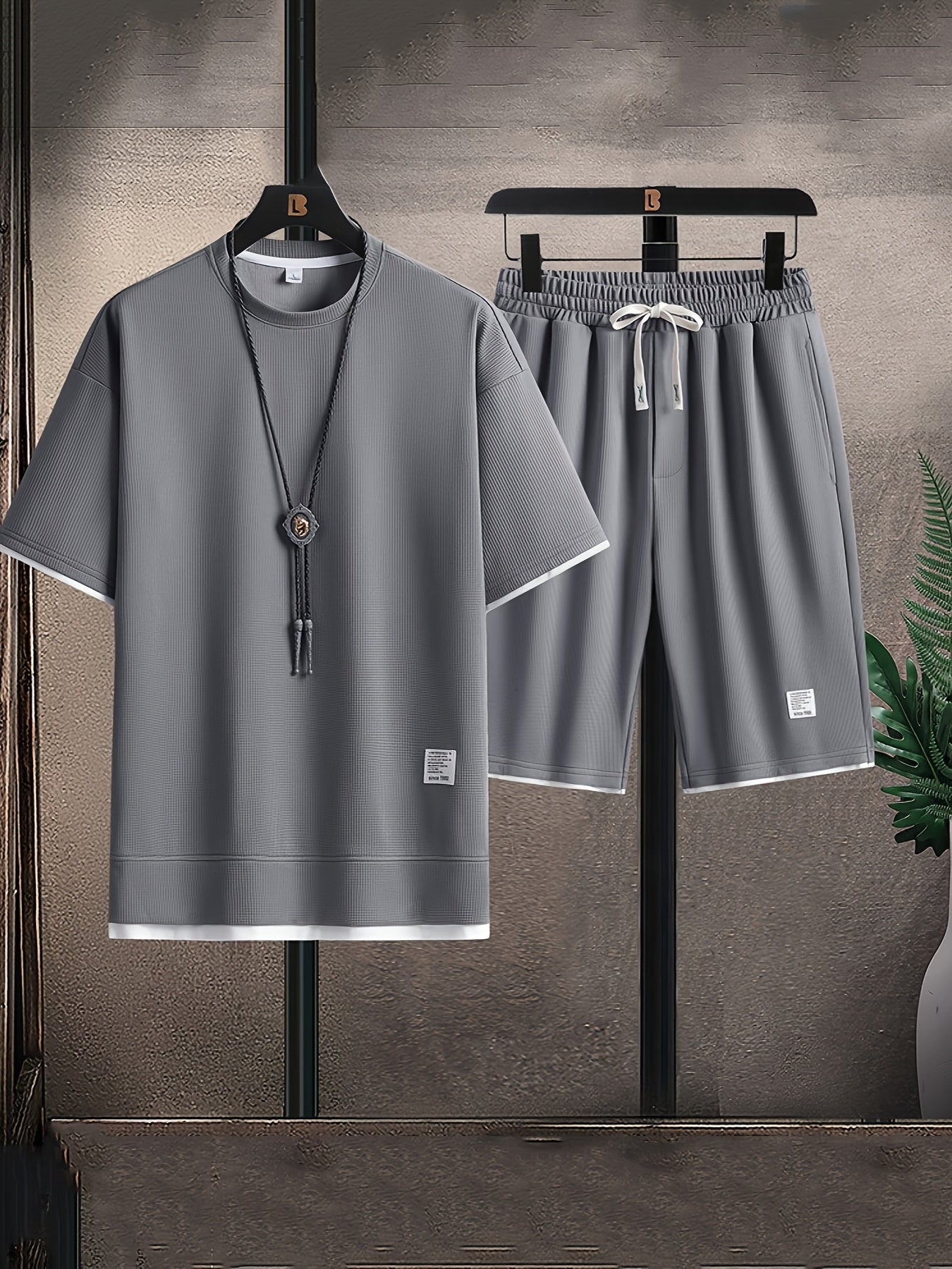 Loungewear-sæt til mænd | Relaxed fit t-shirt og bukser
