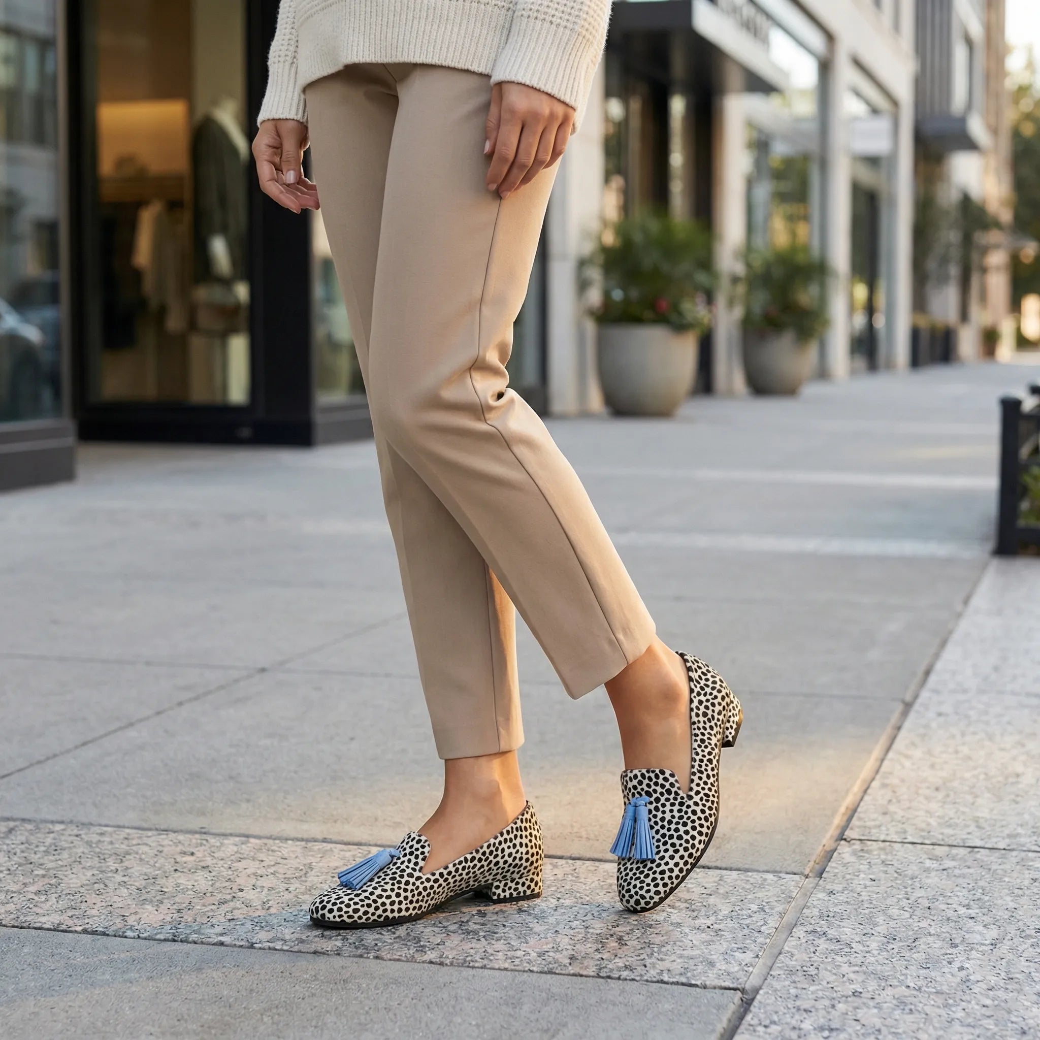 Mokkasiner dame | Loafers med frynser