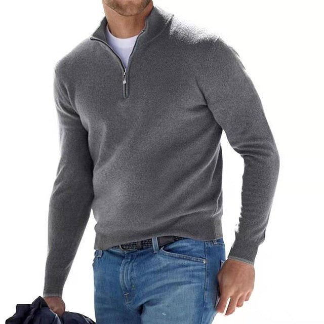 ZANE™ | HALV - ZIP SWEATER - Svanen Mode