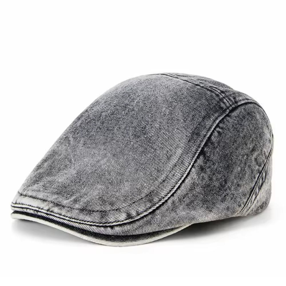 NordLoom | Jeans flatcap med vintage-look