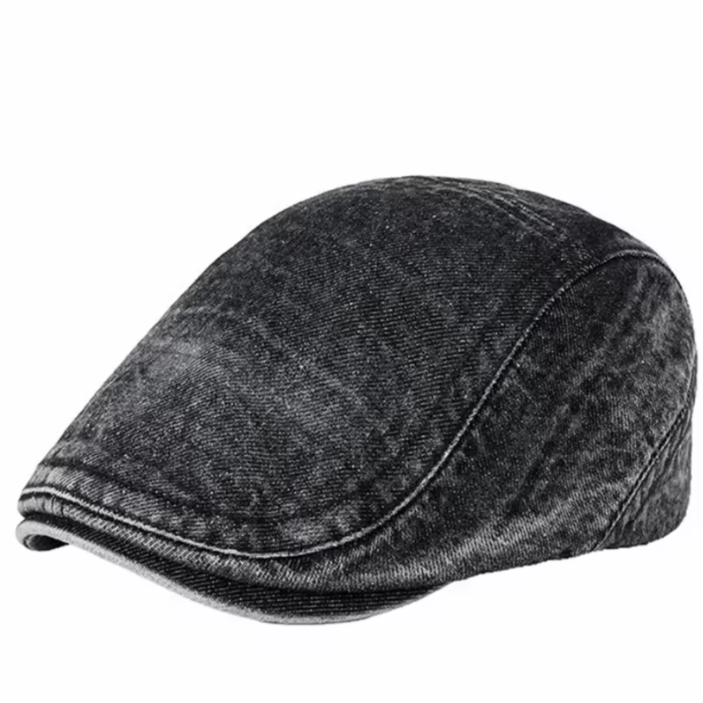NordLoom | Jeans flatcap med vintage-look