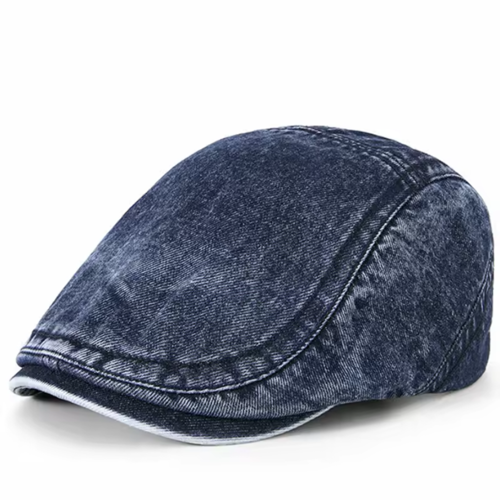 NordLoom | Jeans flatcap med vintage-look