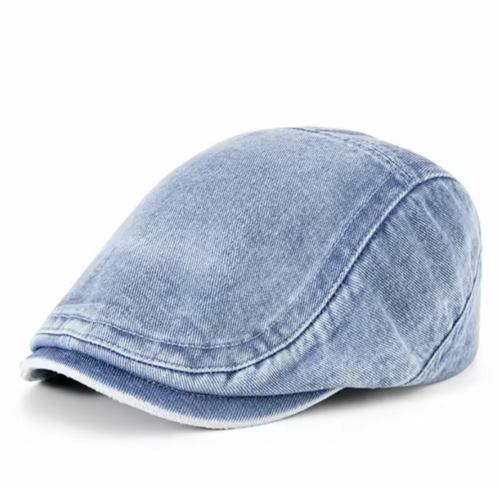 NordLoom | Jeans flatcap med vintage-look