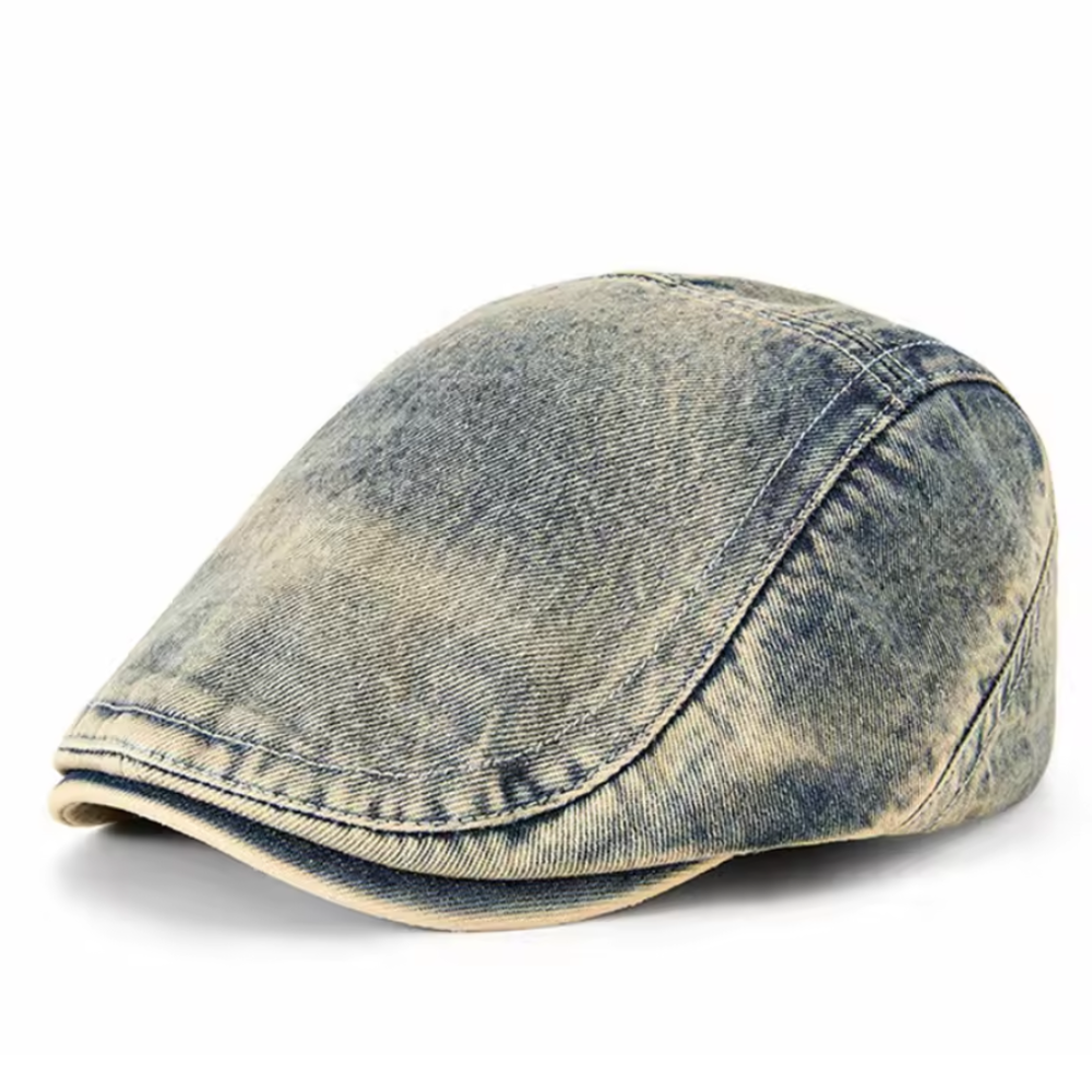 NordLoom | Jeans flatcap med vintage-look