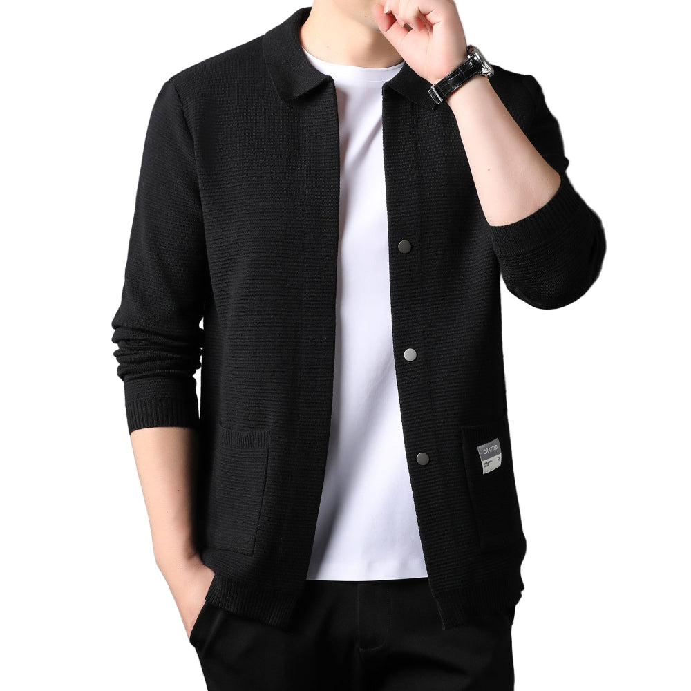 Herre cardigan | Klassisk striktrøje med knapper og tidløst design