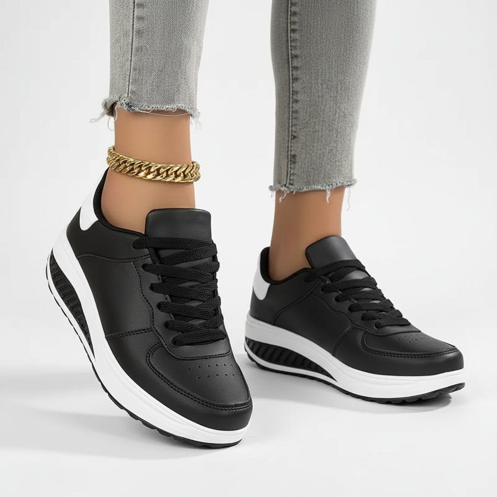 Dame sneakers | Komfortable sko med moderne sål og snørebånd