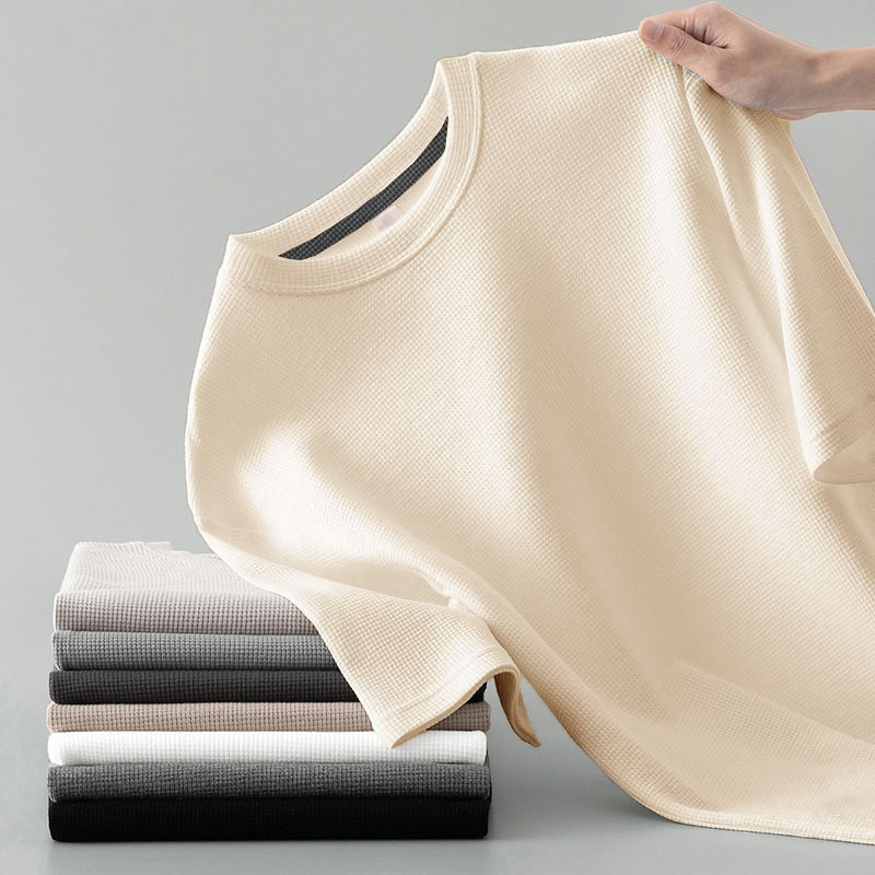 Premium T-shirt med Vaffelstruktur