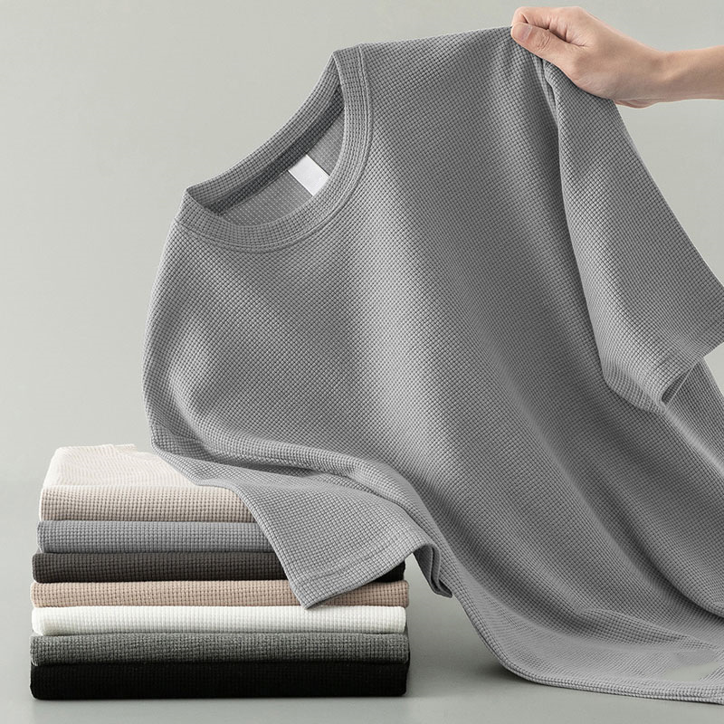 Premium T-shirt med Vaffelstruktur