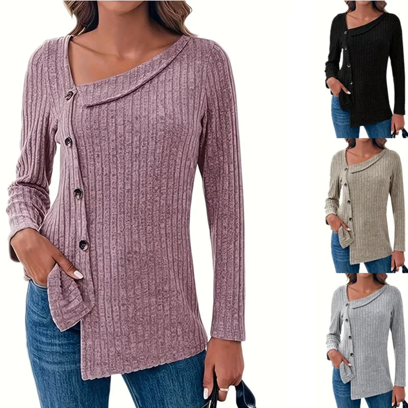 Warme dame cardigan met V-hals – comfortabel gebreid vest met tijdloze uitstraling