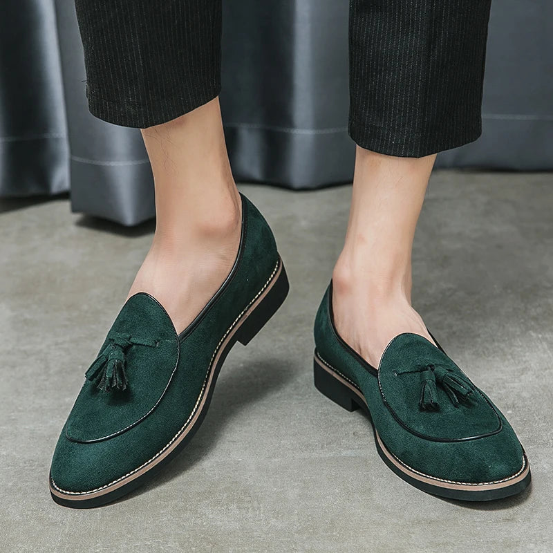 Viktor | Charles Klassiske Loafers i Ruskind