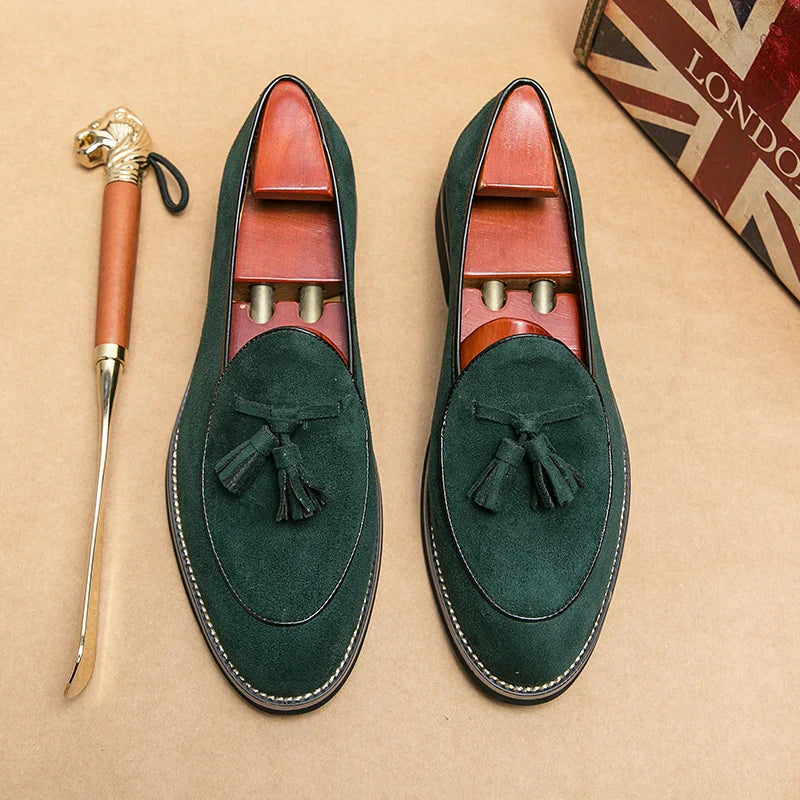 Viktor | Charles Klassiske Loafers i Ruskind