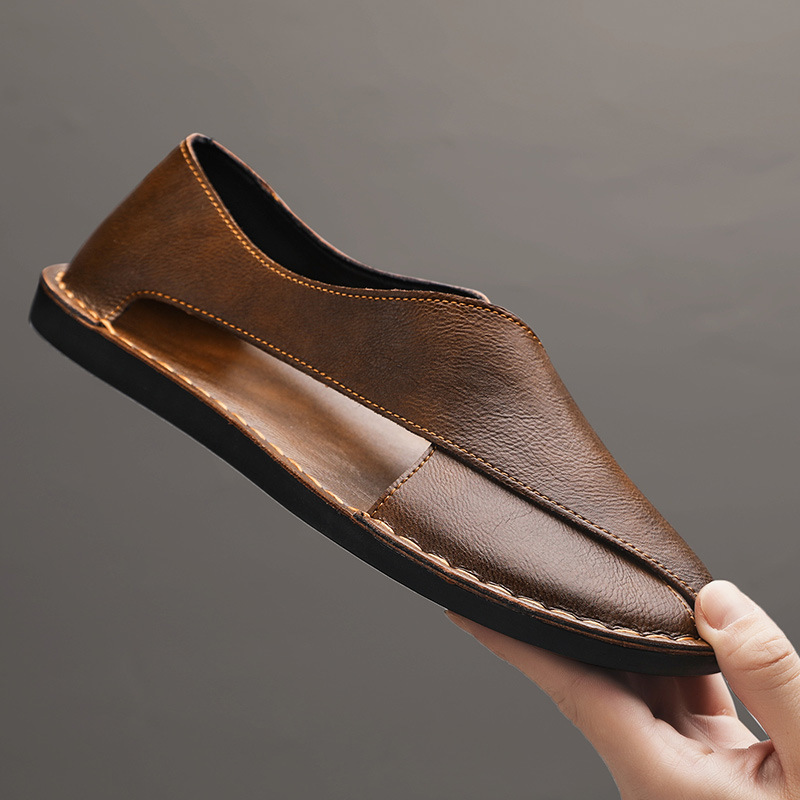 Sandales pour homme | Sandales confortables à enfiler, à talon ouvert
