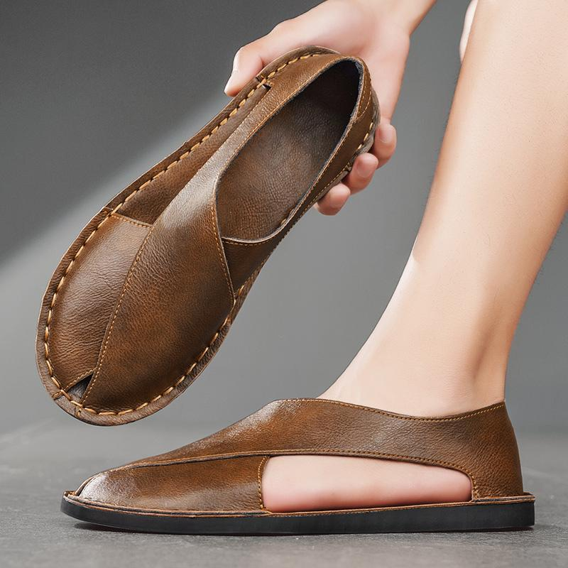 Sandales pour homme | Sandales confortables à enfiler, à talon ouvert