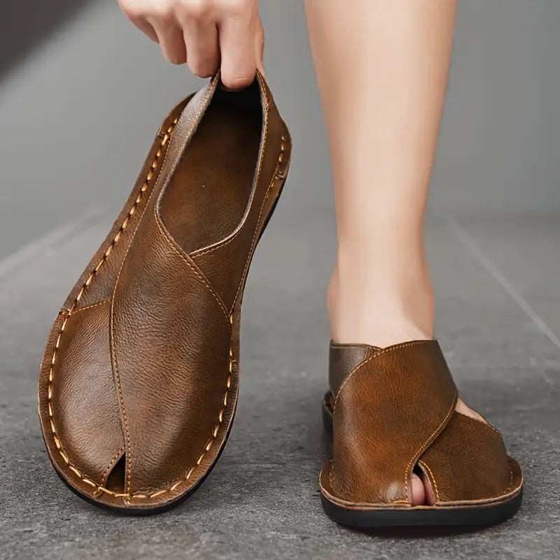 Sandales pour homme | Sandales confortables à enfiler, à talon ouvert