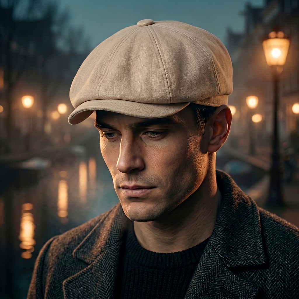 Casquette plate vintage Shelby | Casquette de livreur classique au style rétro