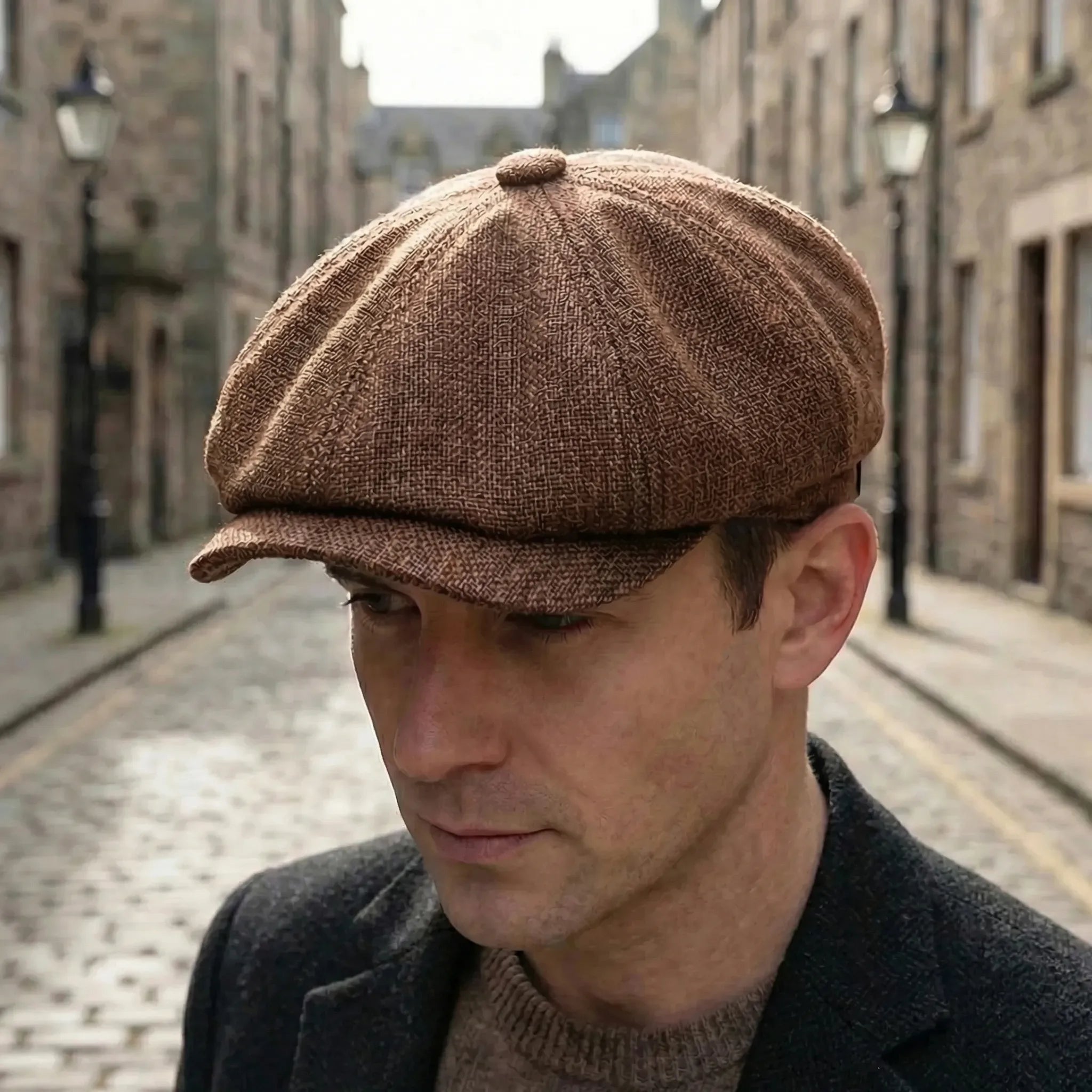 Casquette plate vintage Shelby | Casquette de livreur classique au style rétro
