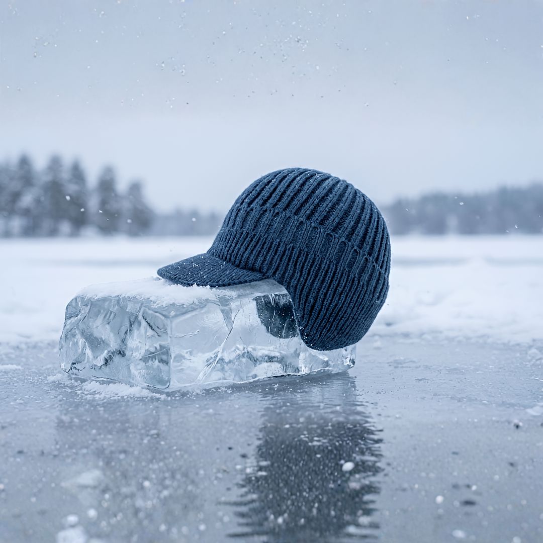 Skandinavisk unisex vinterhue med skygge og ørebeskyttelse – én størrelse