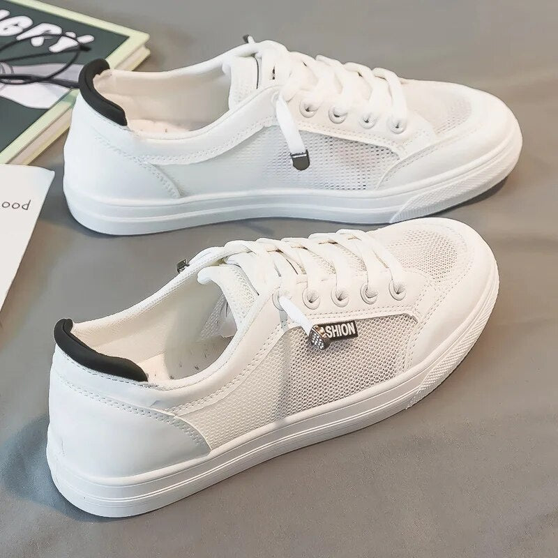 Sneakers dame | Lav sneaker med åndbart mesh