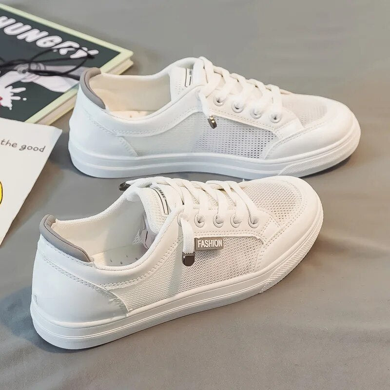 Sneakers dame | Lav sneaker med åndbart mesh