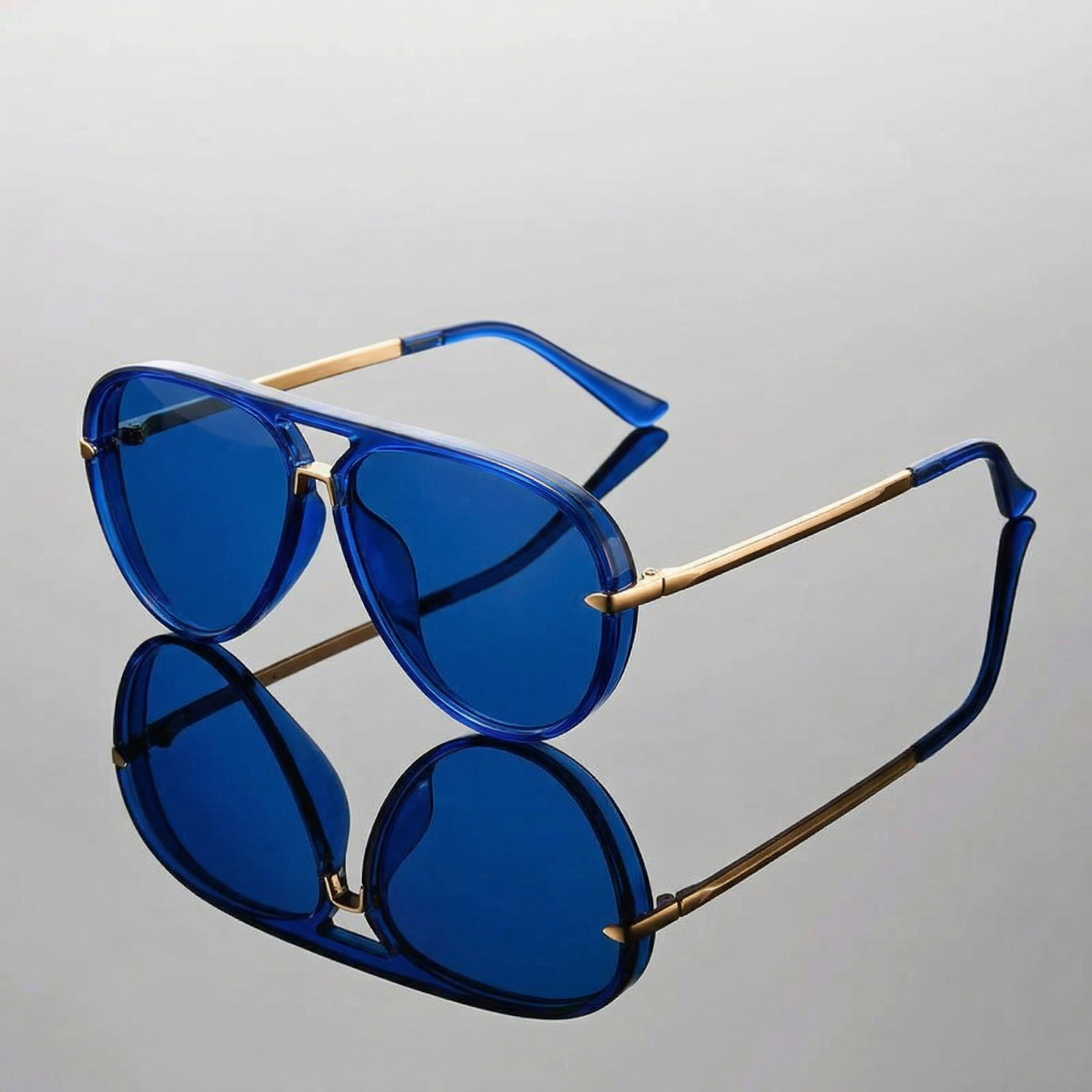 Lunettes de soleil | Modèle aviateur avec verres verts et protection UV400
