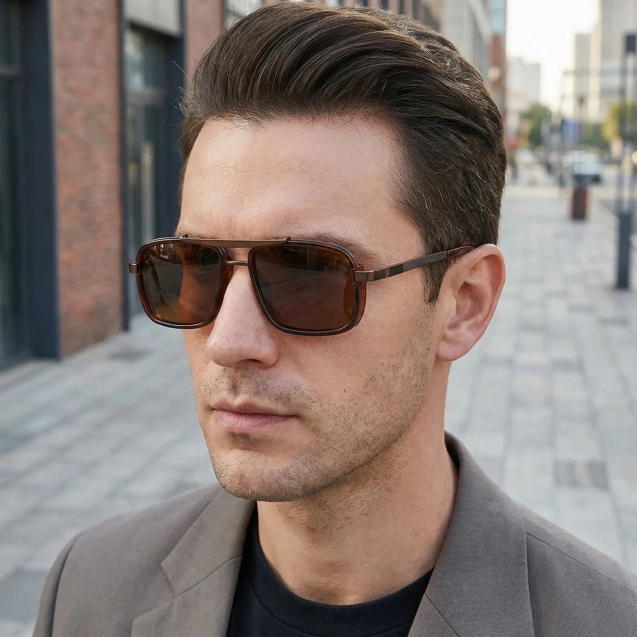 Lunettes de soleil pour homme | Lunettes de soleil classiques à verres polarisés