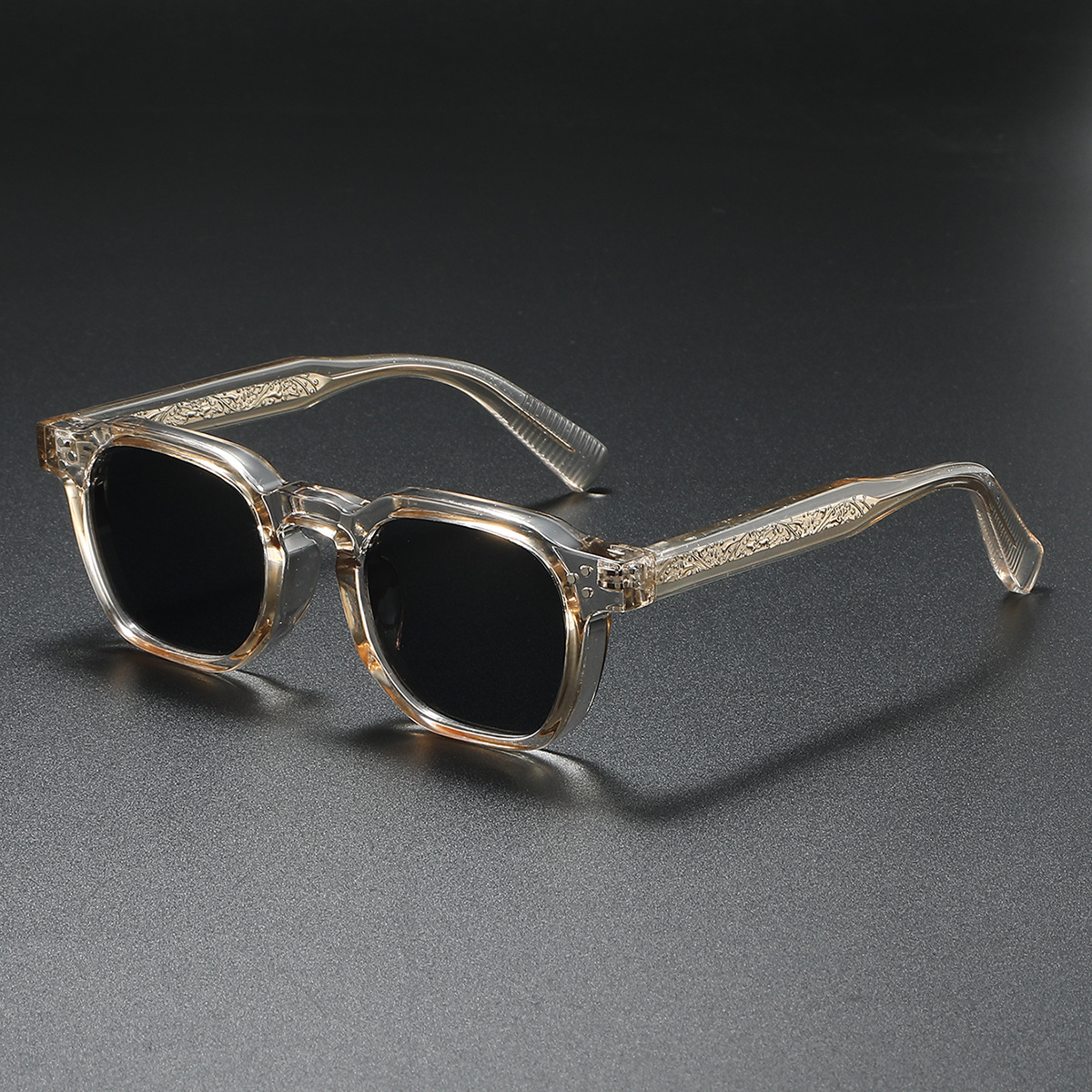 Lunettes de soleil pour homme | Lunettes de soleil rétro à verres foncés