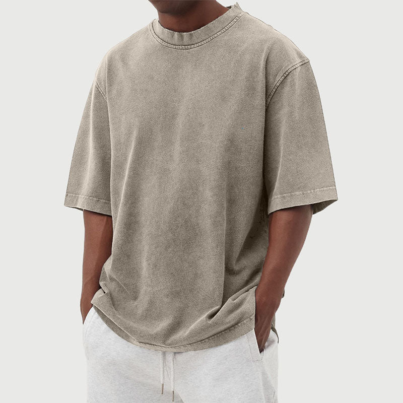 T-shirt til mænd | Oversized i vasket bomuld