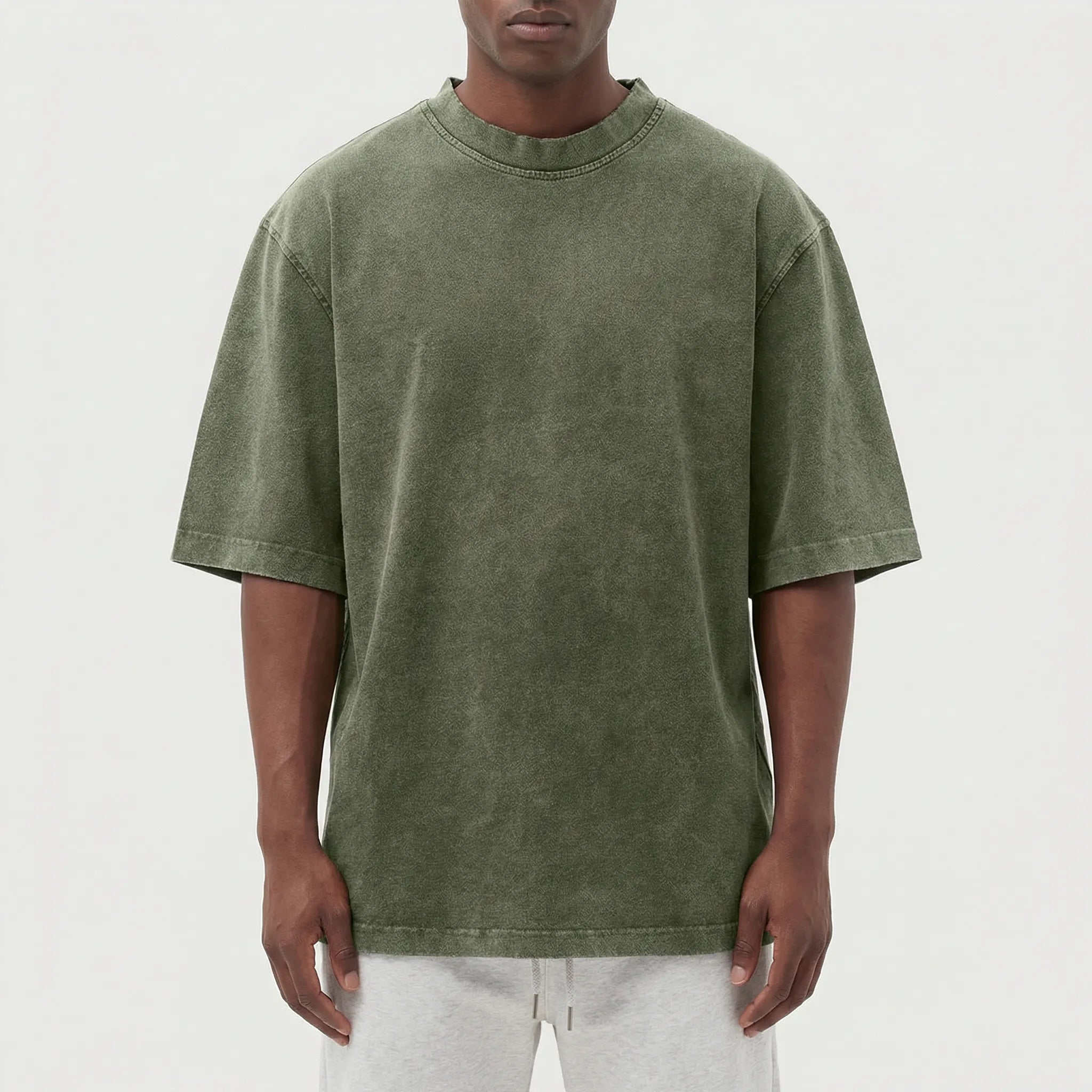 T-shirt til mænd | Oversized i vasket bomuld
