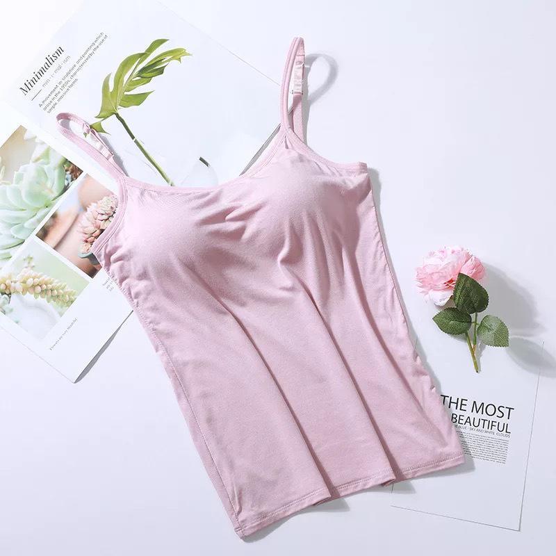 Tanktop dame | Padded top med justerbare stropper