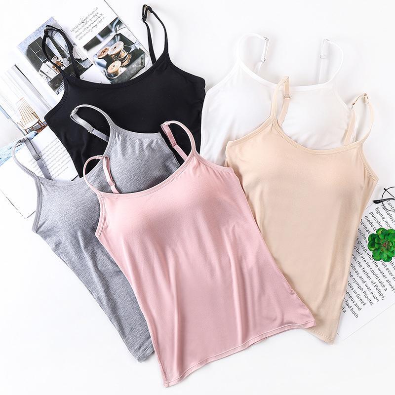 Tanktop dame | Padded top med justerbare stropper