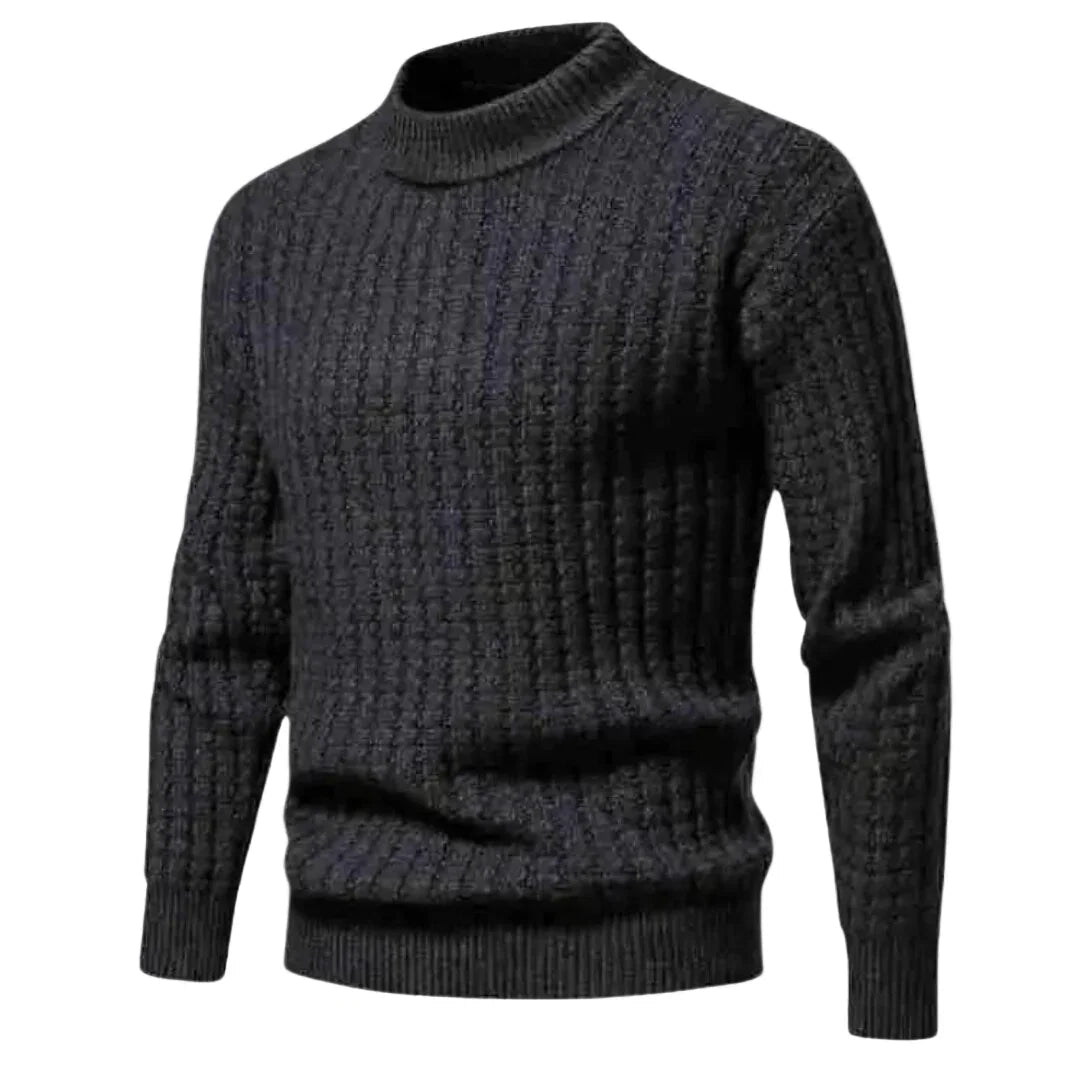 Herre sweater | Striktrøje med rund hals