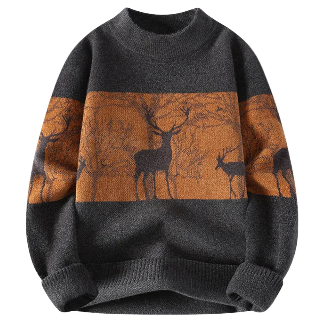 Herre trøje | Vinter sweater i varm strik