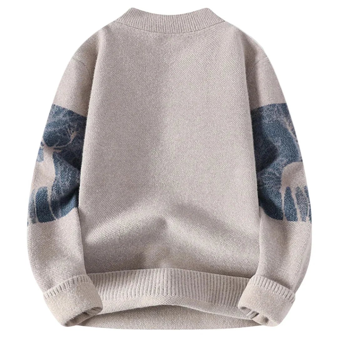 Herre trøje | Vinter sweater i varm strik