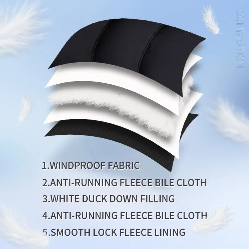 Varm herre-vinterjakke til udendørs brug13