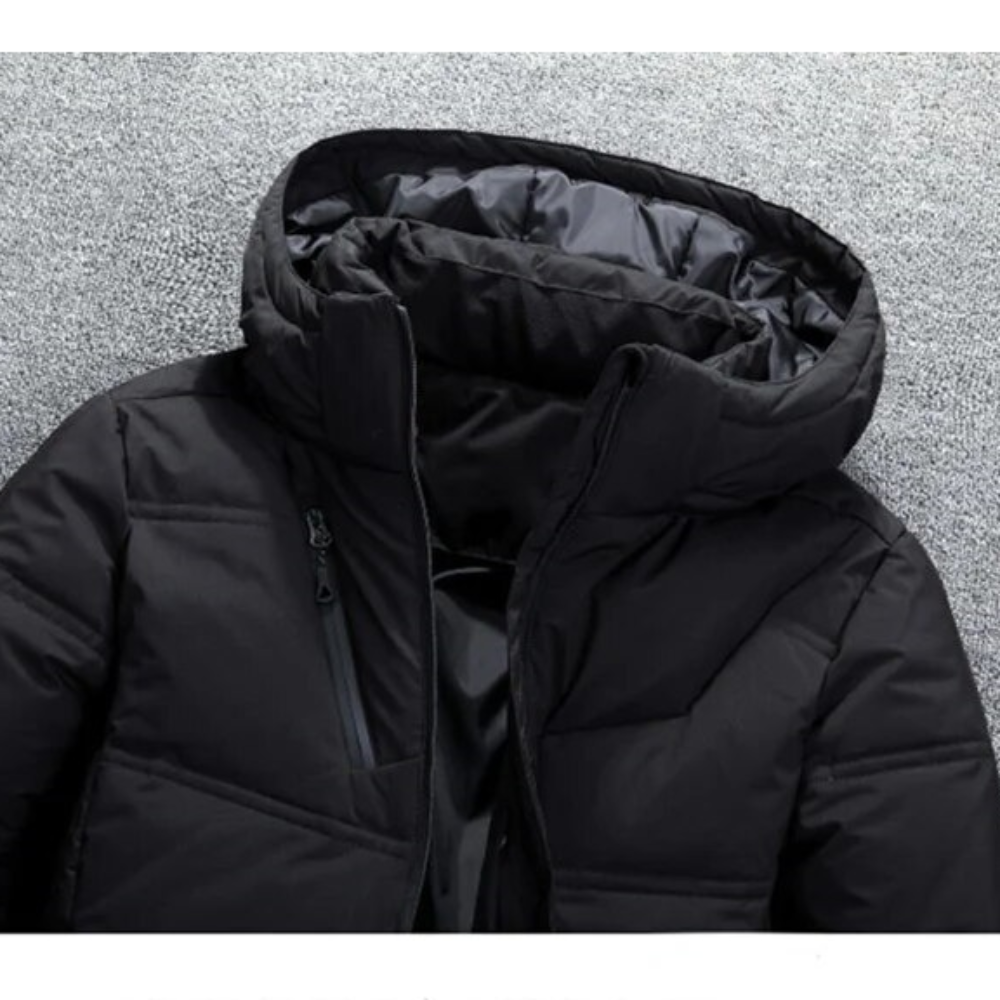 Varm herre-vinterjakke til udendørs brug6