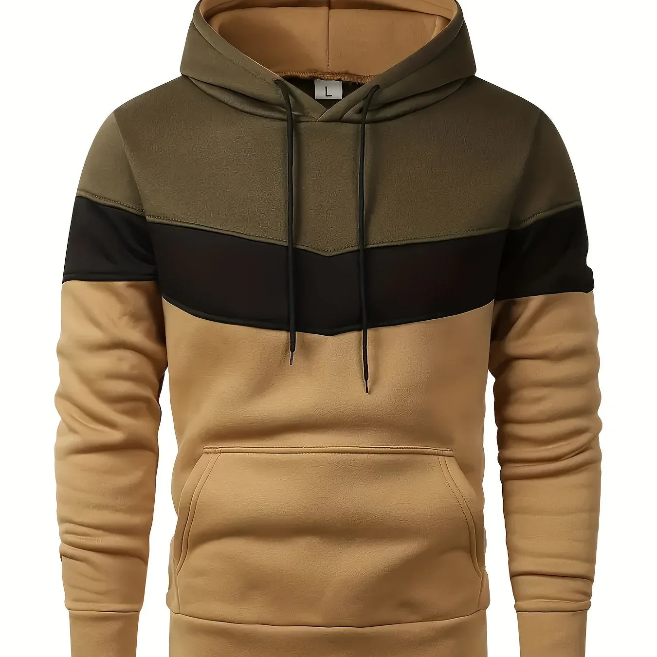 Herre hoodie | Komfortabel trøje med hætte og kængurulomme