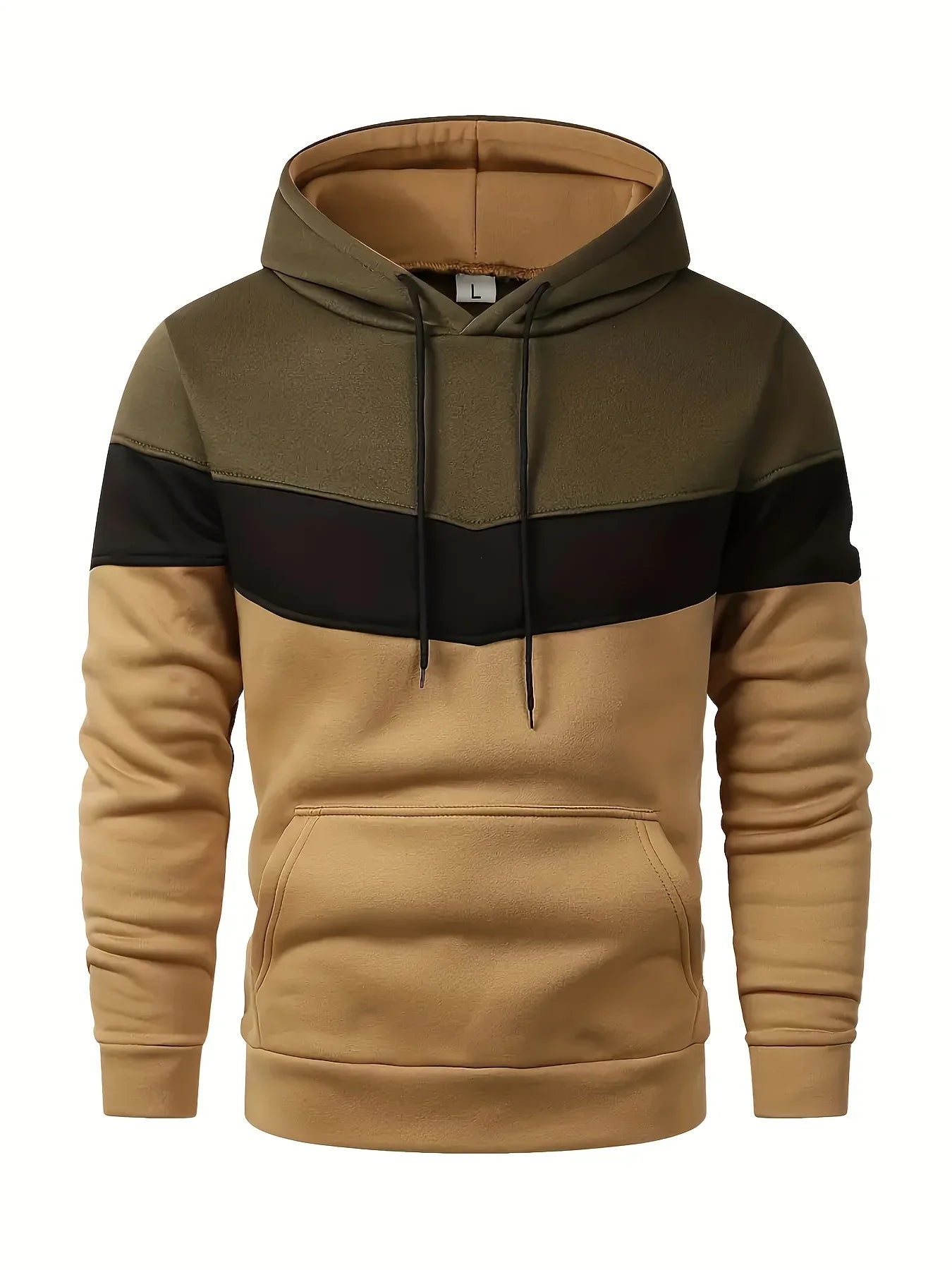 Herre hoodie | Komfortabel trøje med hætte og kængurulomme