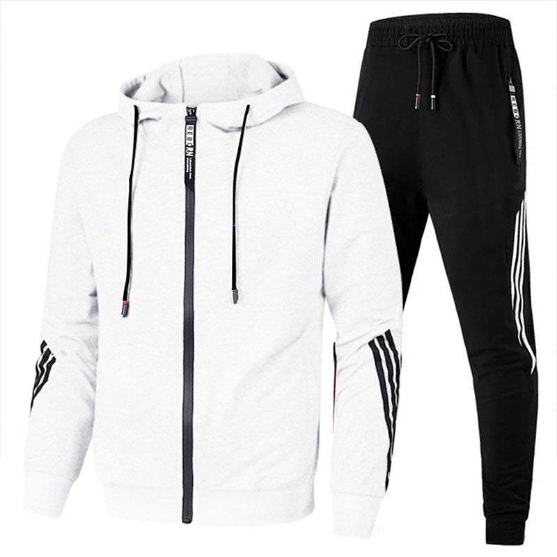Herre træningsdragt | Hoodie sweater i sportstil