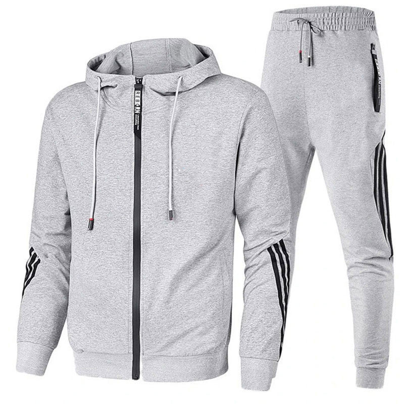Herre træningsdragt | Hoodie sweater i sportstil