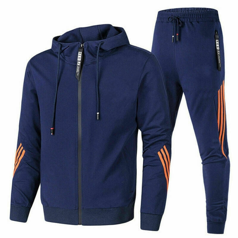 Herre træningsdragt | Hoodie sweater i sportstil