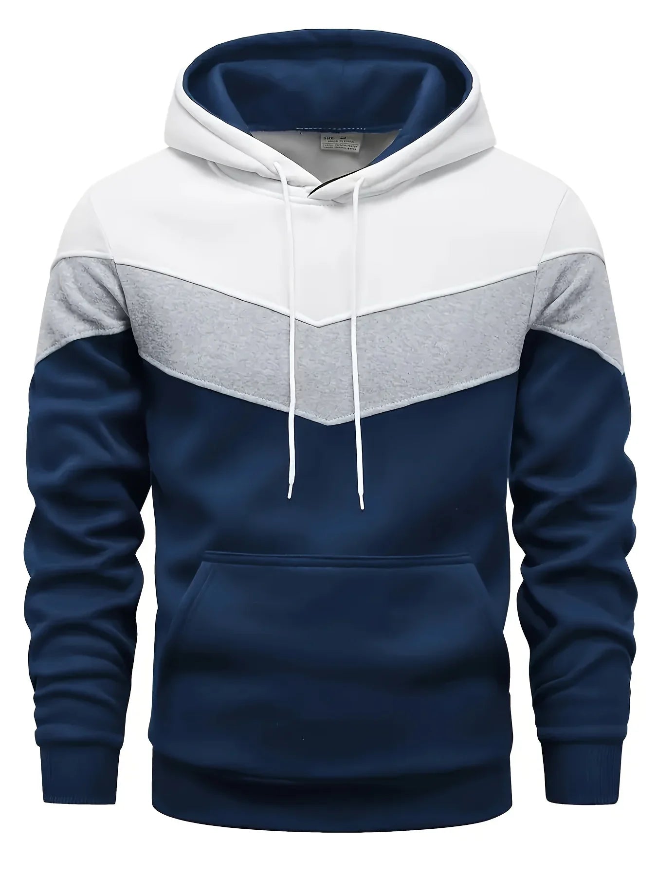 Herre hoodie | Komfortabel trøje med hætte og kængurulomme