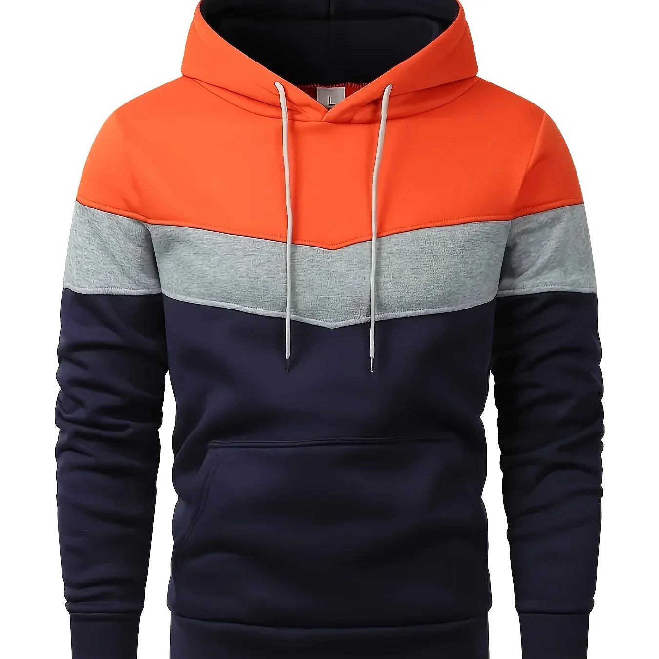 Herre hoodie | Komfortabel trøje med hætte og kængurulomme