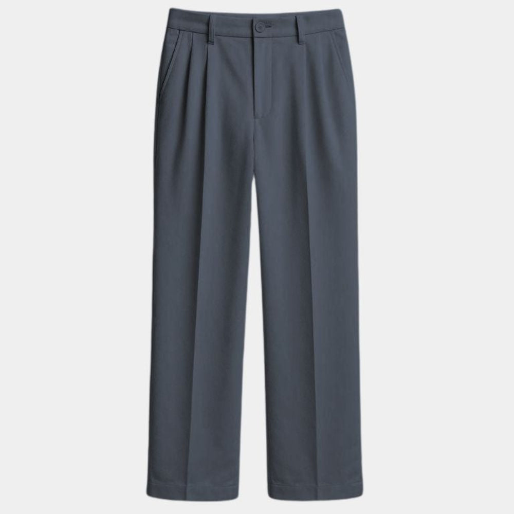 Minimalistiske herrebukser med lige ben og elegant pasform