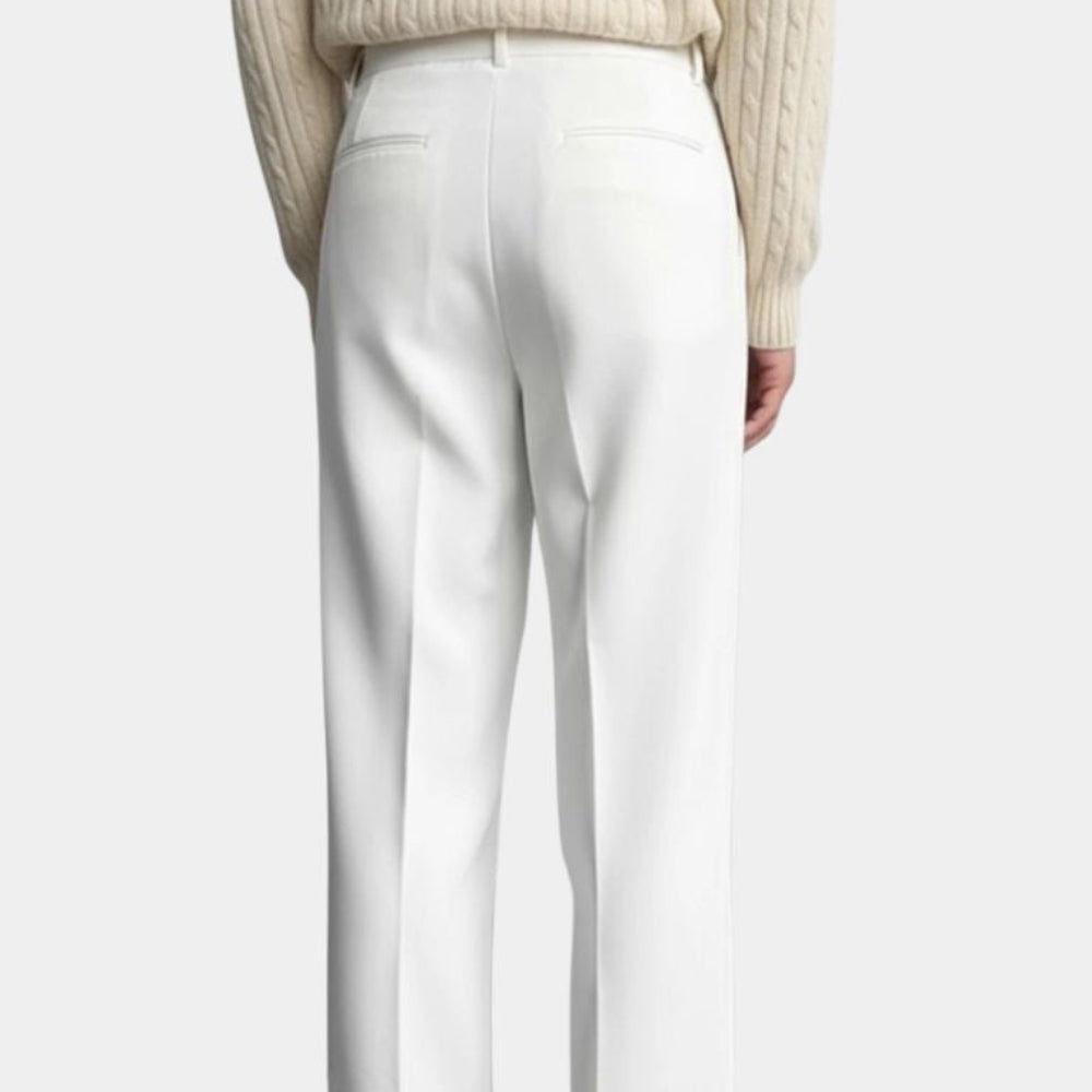 Minimalistiske herrebukser med lige ben og elegant pasform