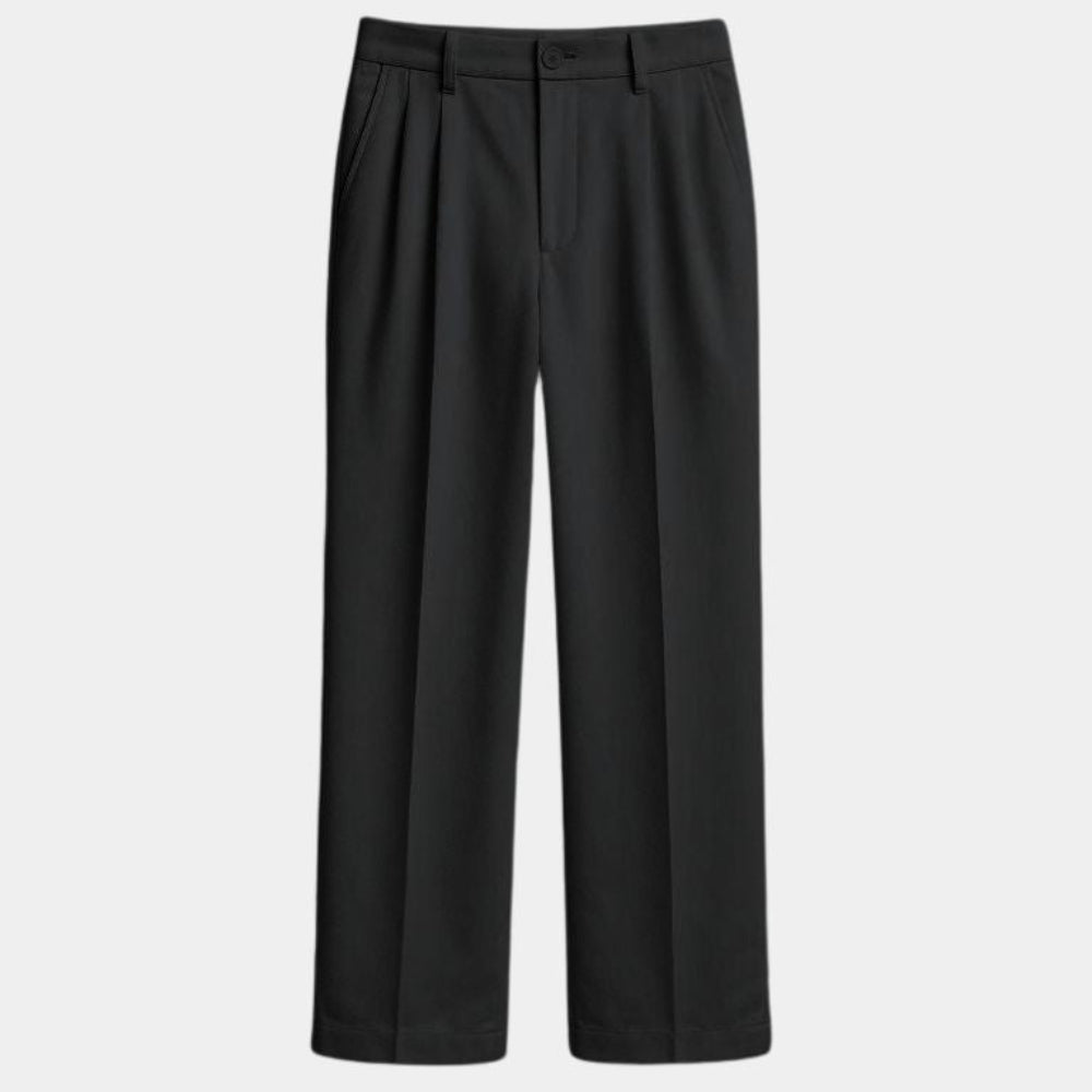 Minimalistiske herrebukser med lige ben og elegant pasform