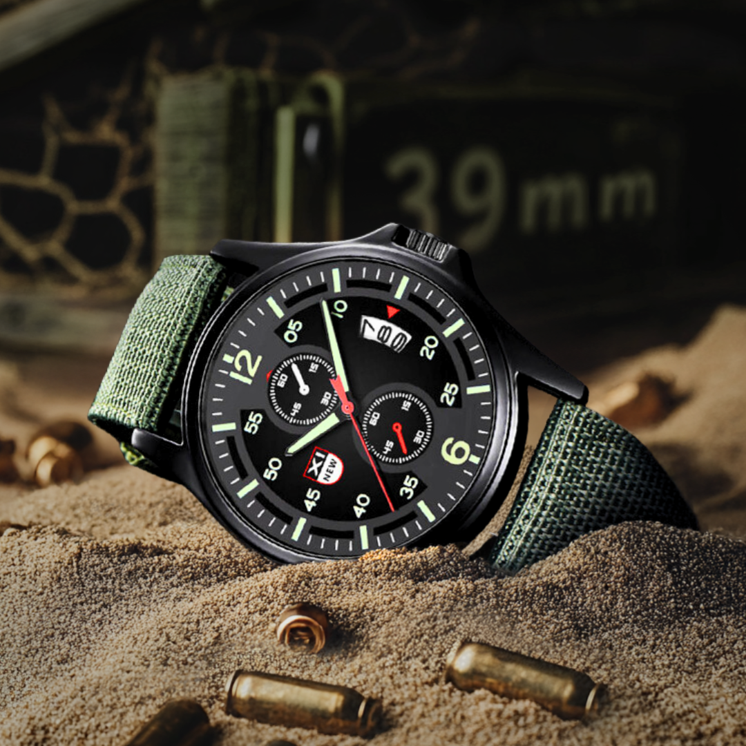 Olsen | Sportivt Militærur med Kvarter-5