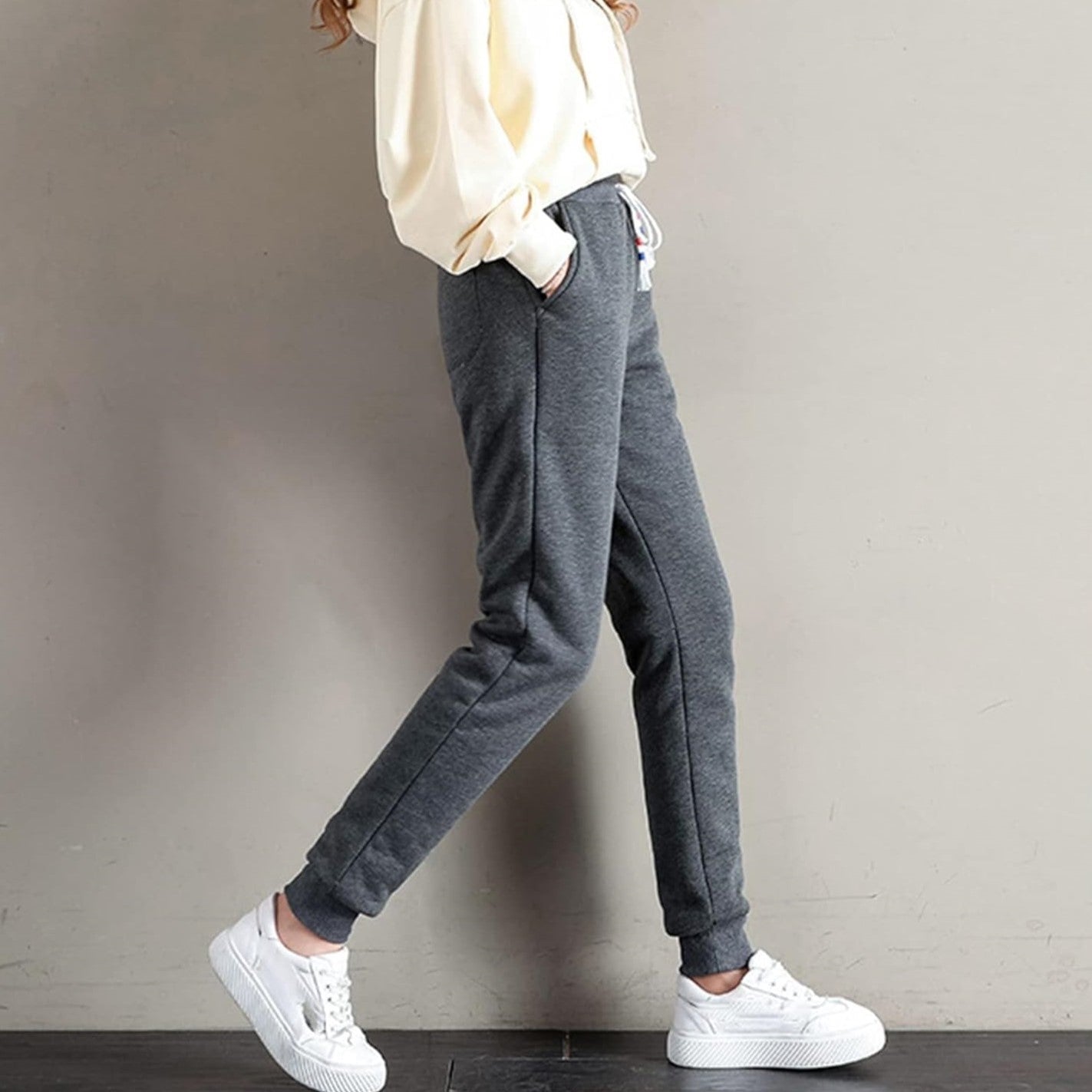 Dame vinterjoggers | Supervarm fleecefor og behagelig pasform