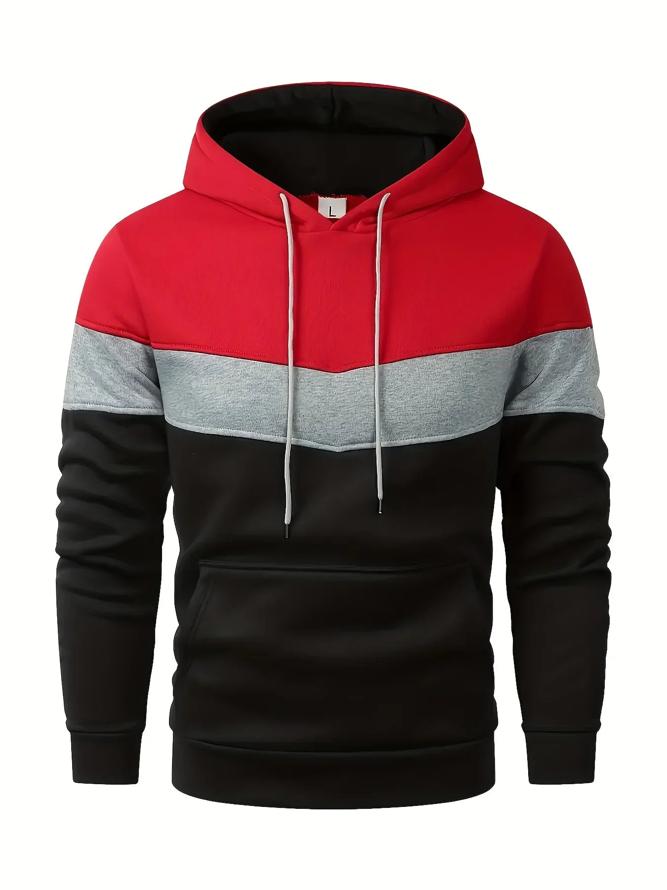 Herre hoodie | Komfortabel trøje med hætte og kængurulomme