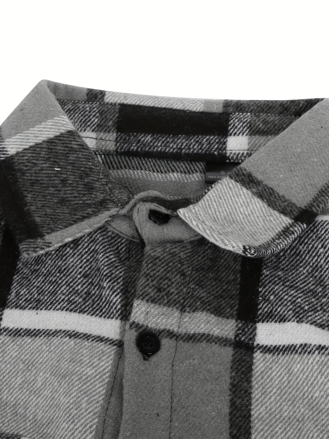 Herre skjorte | Ternet flannel skjorte med lange ærmer