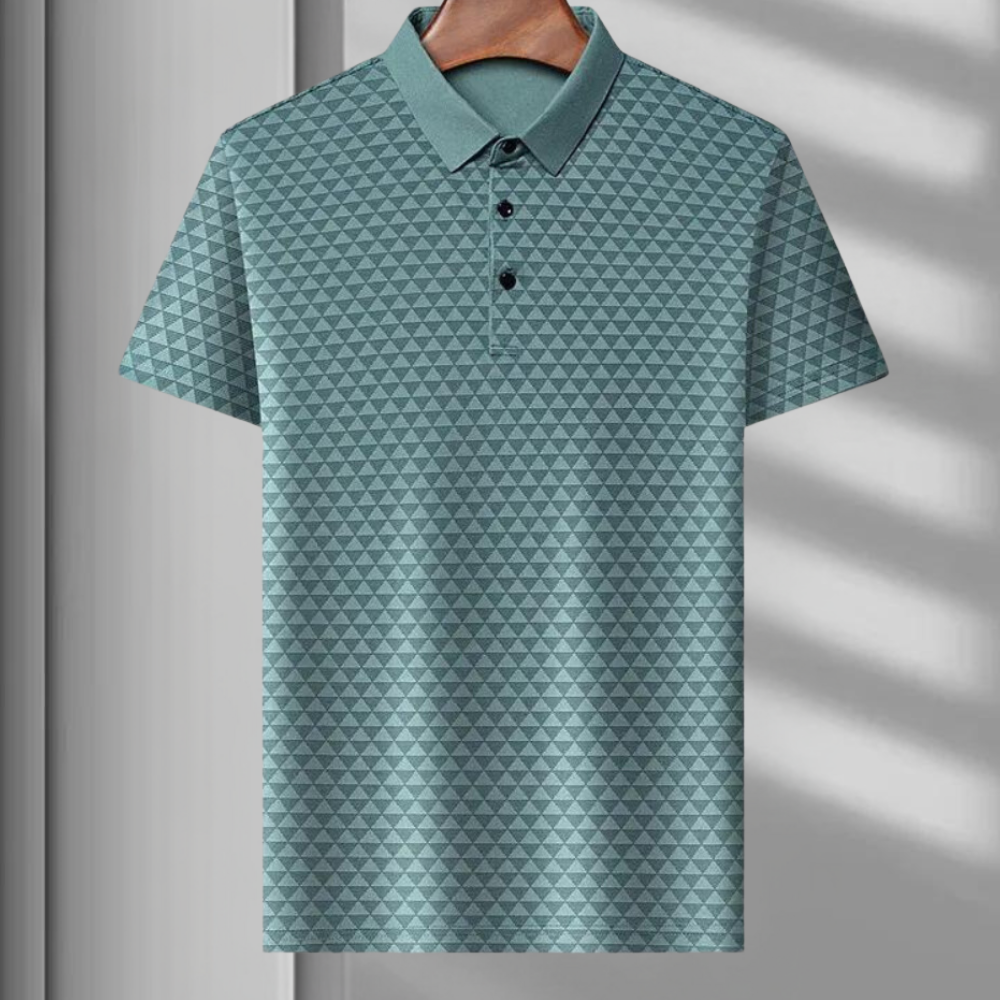 Variant image for Mads | Åndbar polo med geometrisk mønster-13